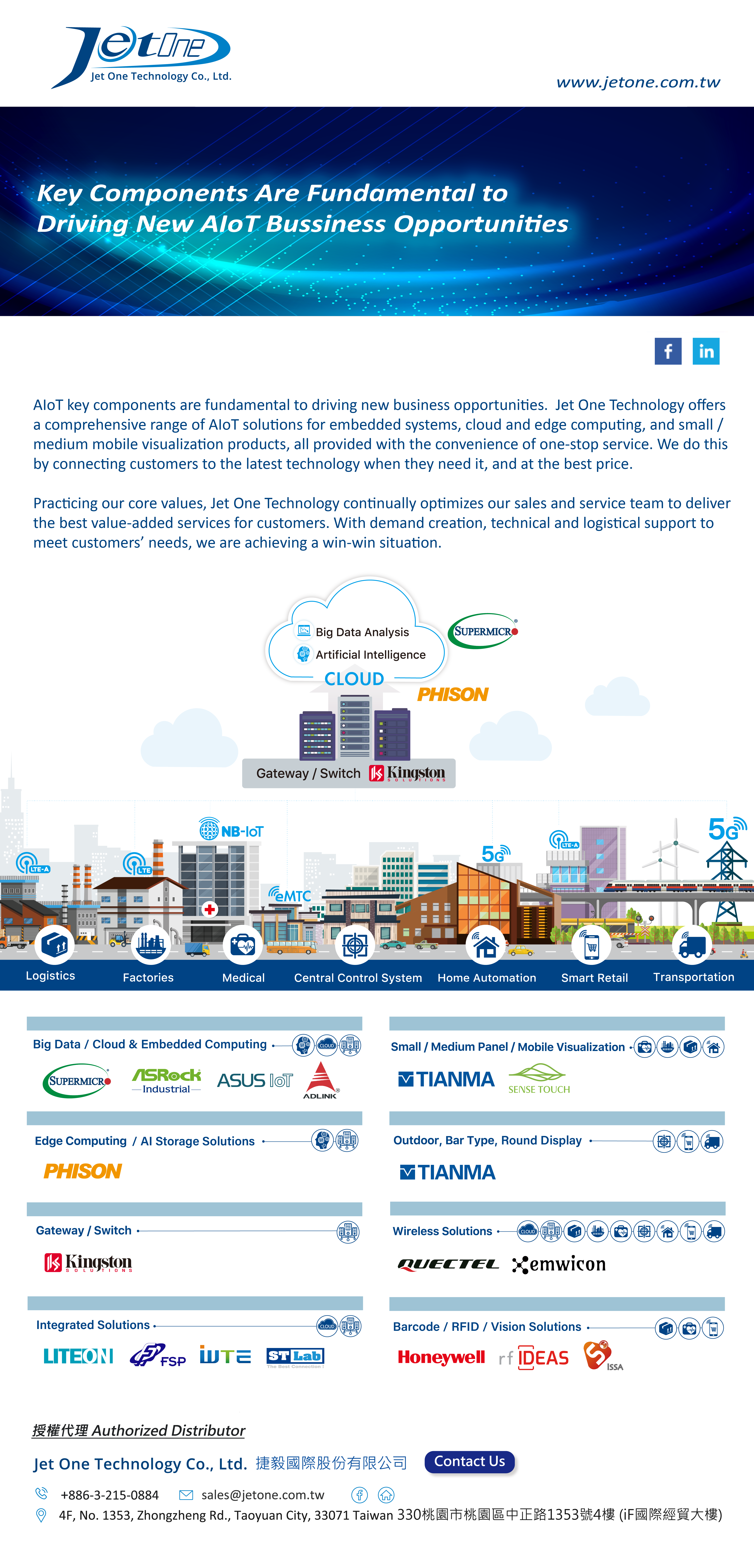 【Jet One Newsletter】Key Components Are Fundamental to Driving New AIoT Bussiness Opportunities
